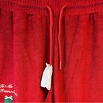 Voight Pajama Pants Red Holiday Wide Leg Terry Embroidered PJ Pants Sz M NWT Size M Photo 7