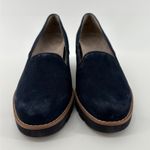 Vionic Women 6 WIDE Willa Wedge Suede Loafer Navy Blue Arch Support Ortho NWOB Photo 2