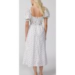 For Love & Lemons  Guisti Floral Midi Dress – Smocked Bodice, Women’s Size S Photo 3