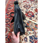 Coach Vintage Black Leather Messenger Crossbody Bag Brass Hardware USA Made flaw Photo 9