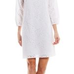 Preston & York Joanne Eyelet Above the Knee Dress A-Line White Sz 8 NWT Photo 0