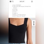 ALC Frank NWOT A.L.C Jordana Compact Knit Top Current Online Photo 4