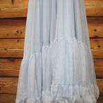 Mac Duggal NWT 67911 Ruffled Tiered Cut Out Chiffon Gown Dress Blue 2 Photo 12