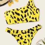SheIn Yellow Cheetah Bikini Photo 0