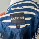 EXPRESS Striped Fit and Flare Trench Coat Photo 8