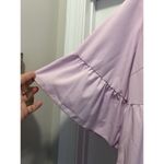 SheIn Plus Size 2XL  Dress Knee Length Purple Tiered Ruffles Bell Sleeve Curvy Photo 2