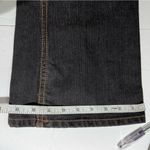 Allen B. by Allen Schwartz Leather Waistband Bootcut Jeans Size 30 USA Made Y2K Black Photo 11