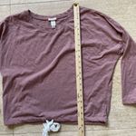 Eberjay Eberjey Women's Lotus Drop Shoulder Heather‎ Cotton Slouchy Pajama Top S Pink Photo 3