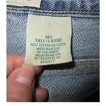 Y2K Relaxed Fit Light Wash Butterfly Patch Jeans Johnsbay Size 14T Tall Blue Photo 3