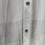 Altar'd State  HEATHERED GRAY PLAID LIGHTWEIGHT FLANNEL ROLL TAB SLEEVES  SMALL Photo 5