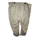 J. Jill Authentic Fit Cropped Pants Women's Plus Size 22 Frayed Hem Khaki Tan Photo 1