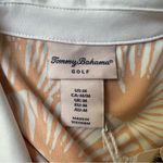 Tommy Bahama  Golf 1/4 Zip Sleeveless Top NWT Women’s Size Medium Orange White Photo 3