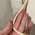White Ivory Puka Shell Necklace 16” Vintage Photo 1