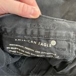 American Eagle Ripped Mom Jean Black High Waisted High Rise Cropped Crop Ankle Photo 6