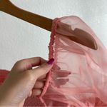 Alice + Olivia Eliana Smocked Crop Top Size XS in Pink Photo 10