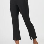 Clara Sun Woo Black Pull On Center Sean Kick Ankle Slit Pant Small Photo 0