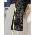 Liz Claiborne Liz‎ Claiborne Career Black Floral Velvet Flocked Stretch Dress Pants Size Large Photo 7