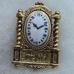 Vintage Danecraft “twas the night before “ brooch Gold Photo 2