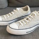 Converse Women Shoes Size 8 39 All Stars Chuck Taylor Low Top Grey and White Photo 5