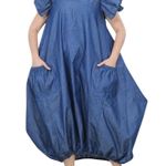 Unbranded Balloon Dress/ Solid/Blue Denim Size 2XL. #313 Blue Photo 13