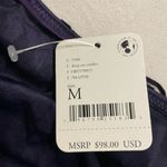 Free People NWT Magic Hour Velvet Deep V-Neck Puffed Sleeve Bodysuit Siz… Photo 4