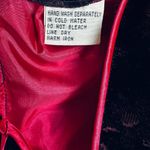 Vintage Velvet Burnout Asian Style Midi Dress WhimsiGoth Y2K Size Small Black Photo 8