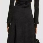Likely NWT Eila Dress Black Textured Cutout Ring Deep V Midi A-Line Cocktail 6 Photo 1