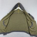 Lululemon Reversible Hooded Cardigan Gray Olive Green Knit Open Front Sz M READ Photo 3