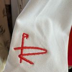 FJ Leisure Golf Apparel Short Sleeve Quarter Button Down Shirt Size Medium NWT White Photo 4