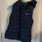 Hollister Navy Blue Puffer Vest Photo 0