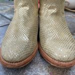 Miz Mooz Cabana Metallic Gold Snake Short Western Boots 7 Flashy Photo 2