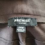 Premise Woman Brown Skinny Ankle Pants 24W Photo 4