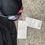 NWT Black Aztec Bikini Top Woman’s Sz M Sheer Mesh Cover Up Bra Tribal Bohemian Size M Photo 8