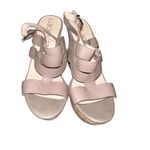 Sole Society  4 inch “Jenny” wedge heel sandal in taupe women’s size 8 Photo 2