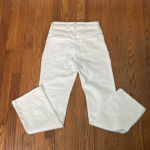 Madewell  Curvy Kick Out Crop Jeans size 26 Pure‎ White NWT Photo 3