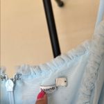 House Of CB NWOT House‎ of Cb Gabbi Blue Ice water Ruffle front Mesh Cocktail Dress sz M Photo 8