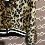 Jack by BB Dakota Size Small NWT Faux Fur Cheetah Print Zip Moto Jacker Coat Photo 3