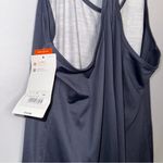Champion NWT Duo Dry Racer Back Athletic Tank Top Grey Gray and White Photo 3