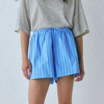 VRG GRL Annika Shorts in Cornflower Stripe Womans AUS6 US XS Blue Photo 0