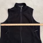 Eddie Bauer  Zip Up Mock Vest Polartec Black Zipped Pockets Sleeveless Size XL Photo 5