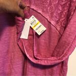 Style & Co  sweatshirt hooded pullover NWT pink lace size M Photo 8