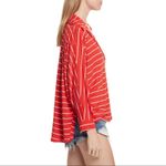 Free People  We the Free Can't Fool Me Striped Tee - Red - XS Photo 5