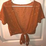 SheIn Orange Shirt With Stars Photo 0