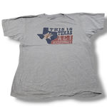 Buc-ee's Shirt Size XL This Is Texas Act Accordingly Graphic Print T-Shirt Gray Unisex Photo 0