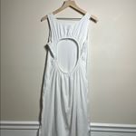 Lululemon  Pima Cotton Open-Back Midi Dress White Size 10 Photo 4