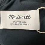 Madewell NWOT  Women's Black Ribbed One-Shoulder Longline Bikini Top Size S Photo 4