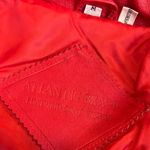 Oversized Vintage Leather Jacket Red Size M Photo 6