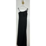 La Femme  One-Shoulder Jersey Gown in Black Size US 8 Photo 2