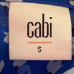 CAbi Electric Blouse #5530 Small Blue White Photo 5
