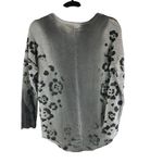 T Party Womens Gray Leopard Print Lightweight Sweatshirt French Terry S Photo 1